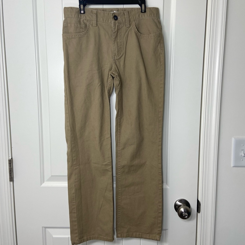 NWOT Urban Pipeline boy’s tan‎ khaki straight leg ultimate flex pants size 12